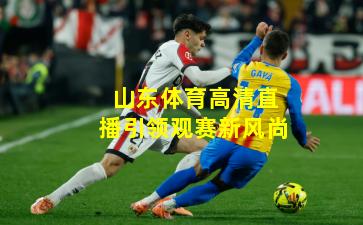 山东体育高清直播引领观赛新风尚